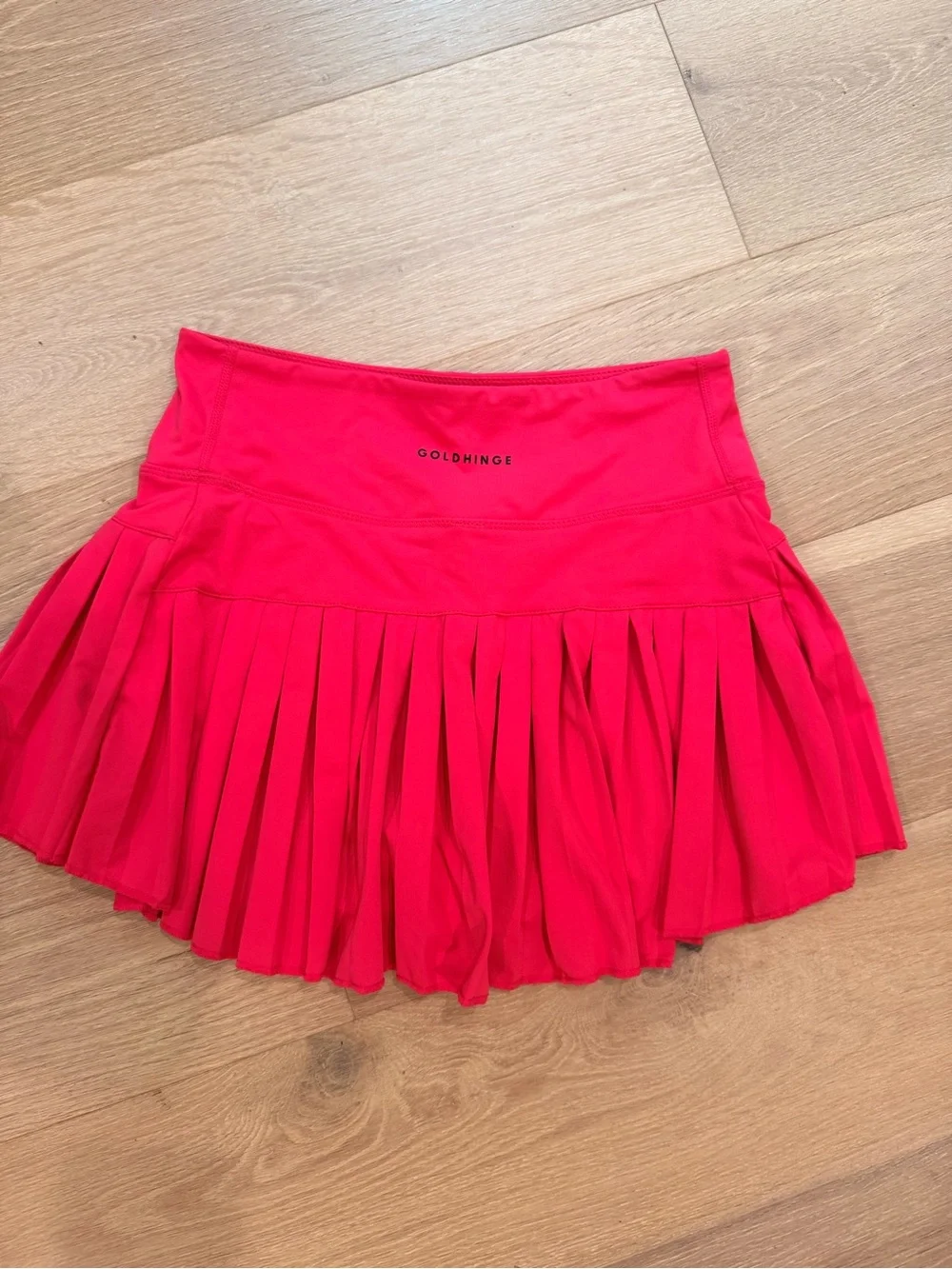 Women’s Pleated Mini Skirt - Bright Pink